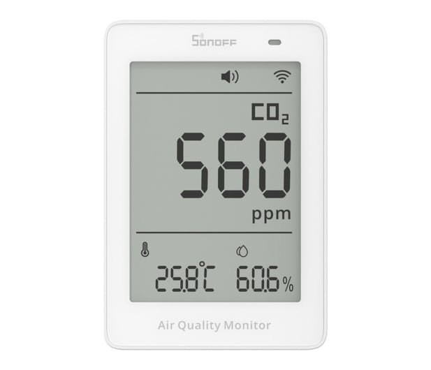 Sonoff Miernik jakości powietrza WiFi LCD AirGuard CO2 SAWF-08P - 1534492 - zdjęcie 2
